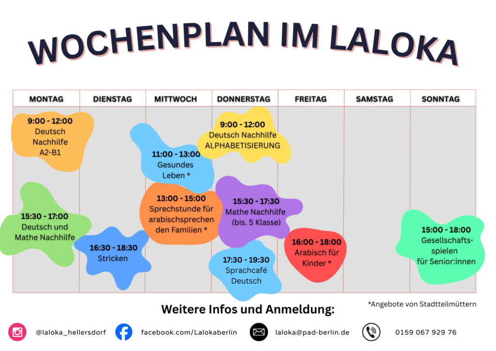 Laloka Wochenplan 2026