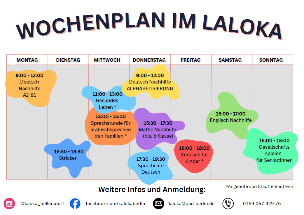 Wochenplan Laloka 11 2025
