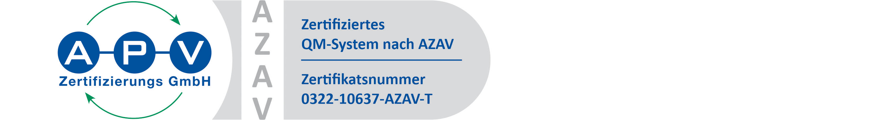 Jobcoaching APV Zertifikat Logo QM 0322 10637 AZAV T